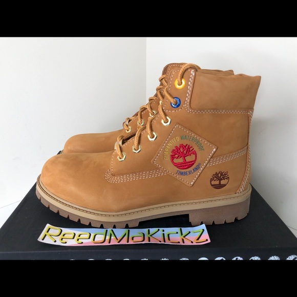patch timberland field boots